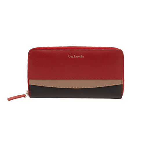 Δερμάτινο πορτοφόλι Guy Laroche 23311 κόκκινο